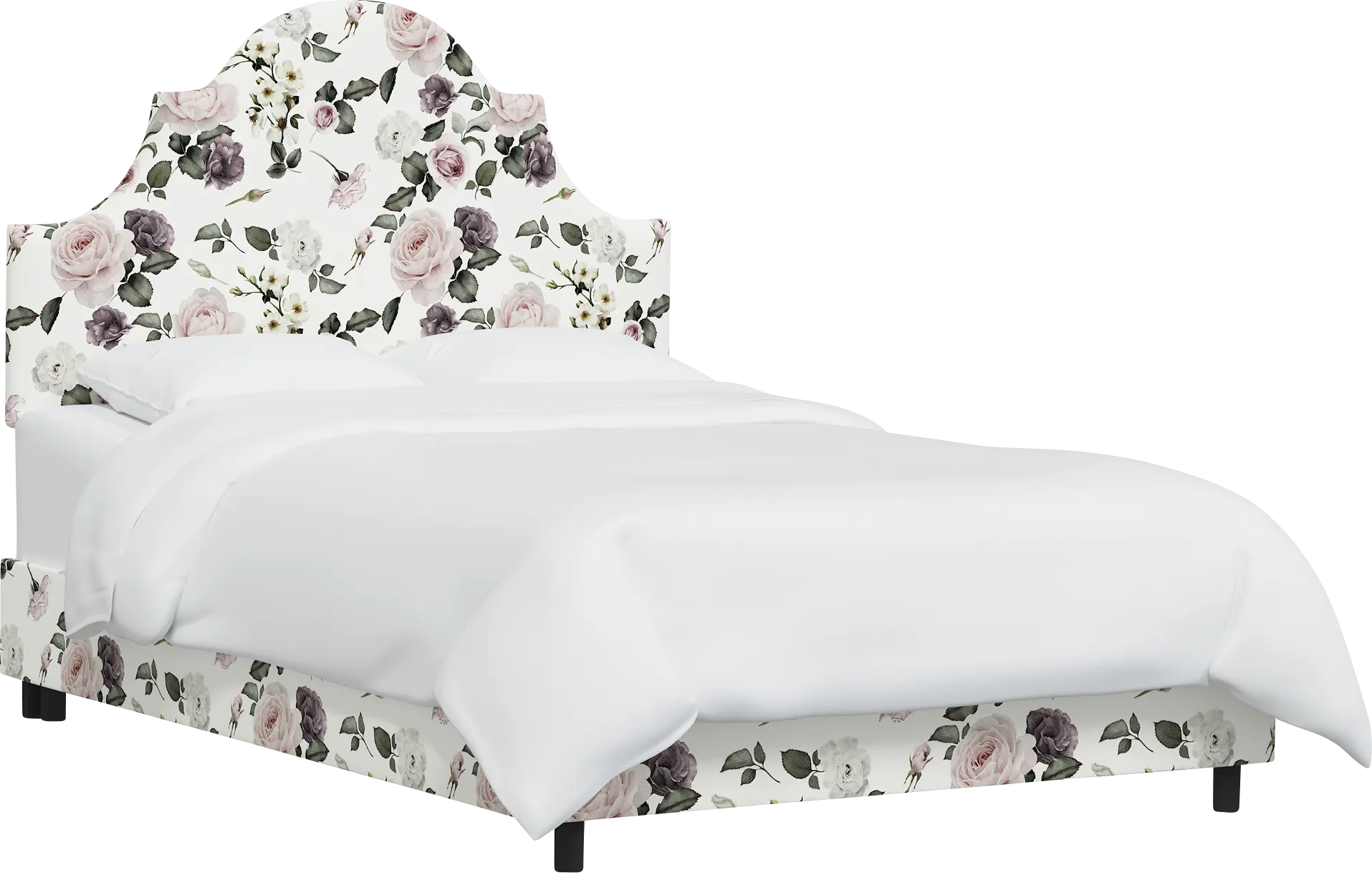 Barn Chic Cream Full Upholstered Bed - Image 1