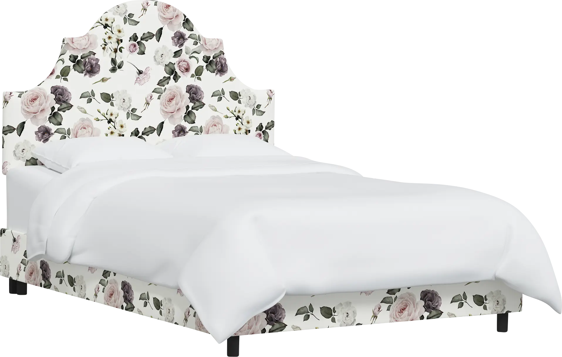 Barn Chic Cream Twin Upholstered Bed