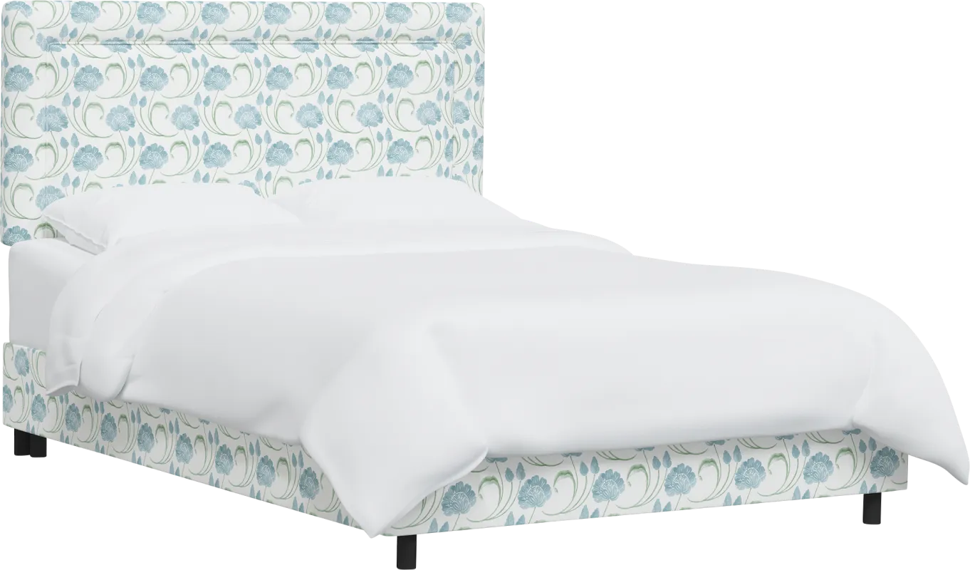 Meadow Breeze Sage King Upholstered Bed