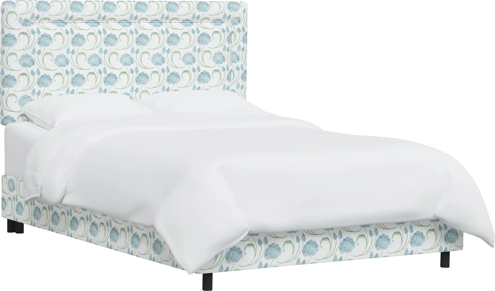 Meadow Breeze Sage King Upholstered Bed