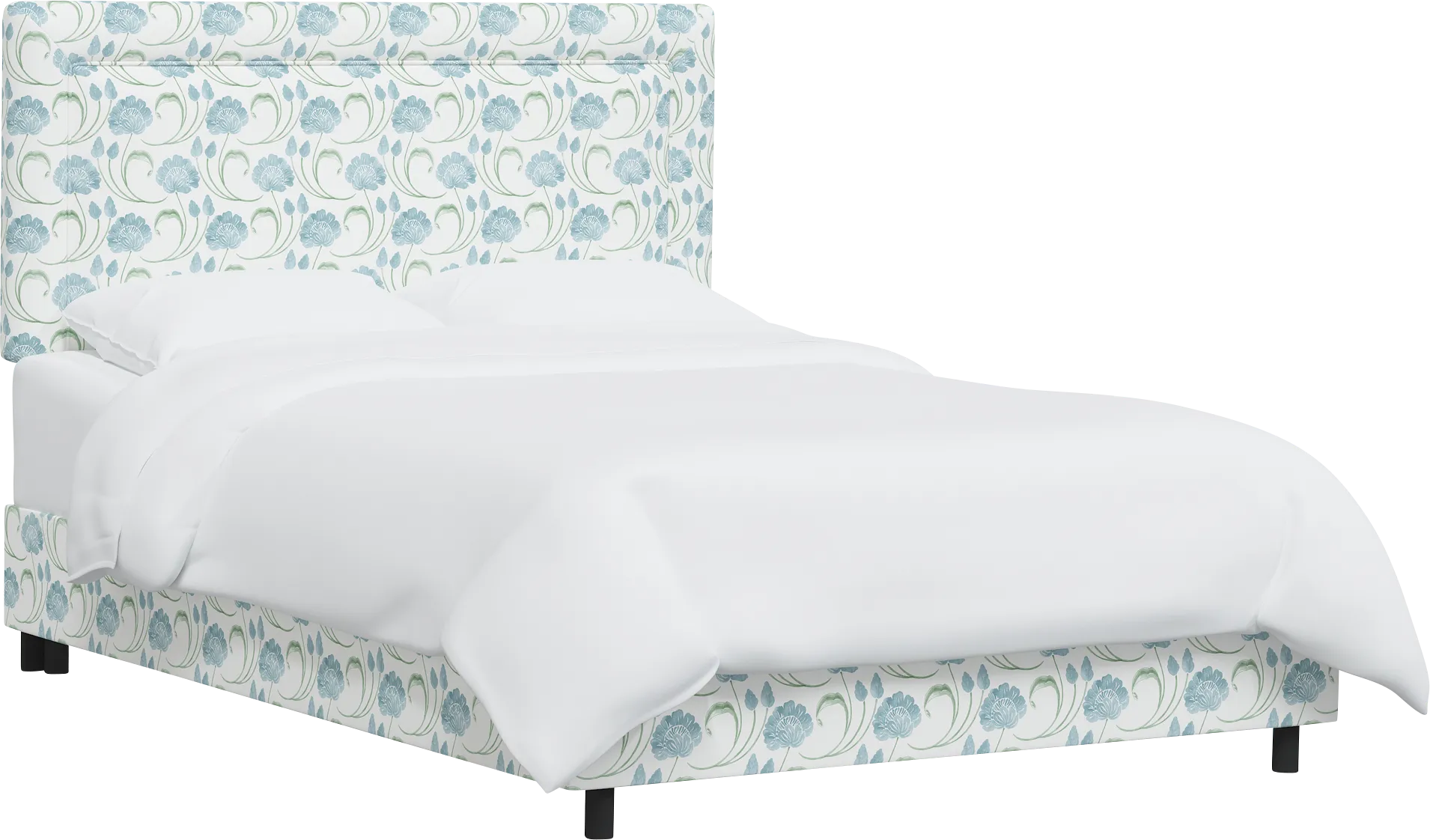 Meadow Breeze Sage King Upholstered Bed - Image 1