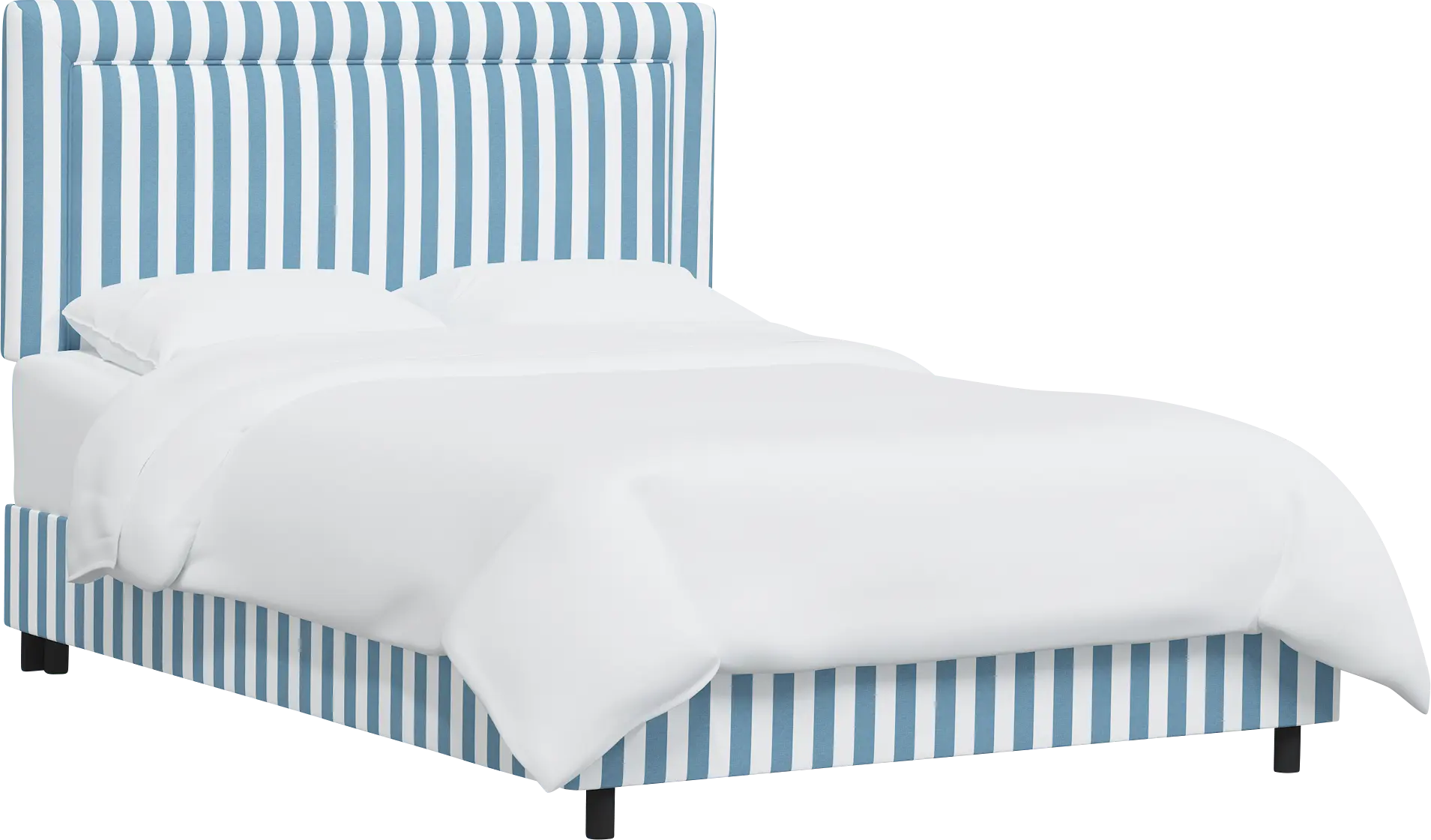Nautical Blues Blue Full Upholstered Bed