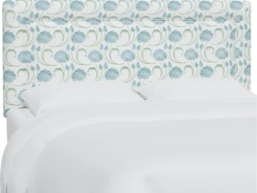 Meadow Breeze Sage King Upholstered Headboard