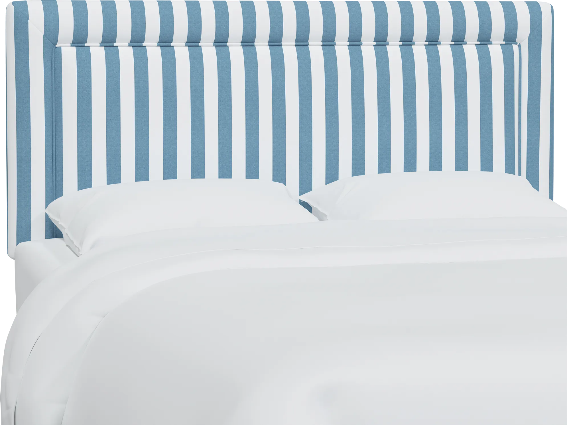 Nautical Blues Blue Twin Upholstered Headboard