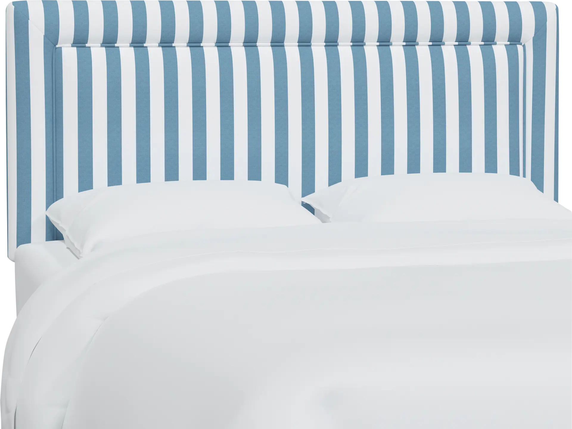 Nautical Blues Blue Queen Upholstered Headboard
