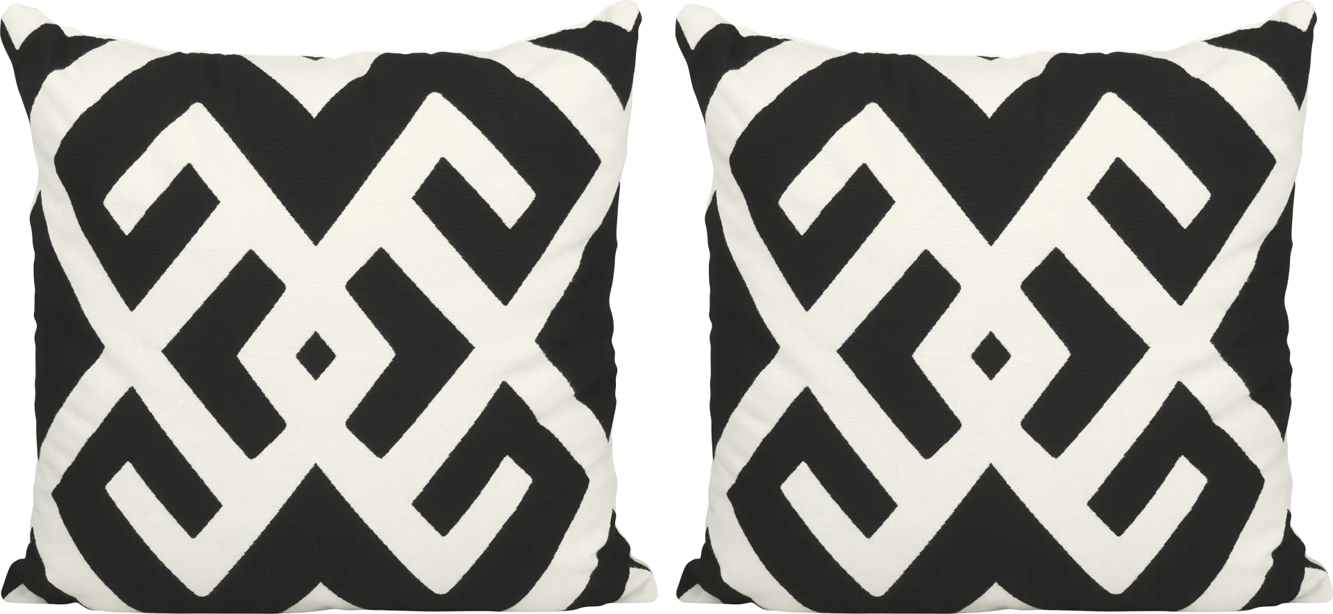 Sassandra Black Indoor/Outdoor Accent Pillow, Set of 2 - Image 1