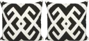 Sassandra Black Indoor/Outdoor Accent Pillow, Set of 2