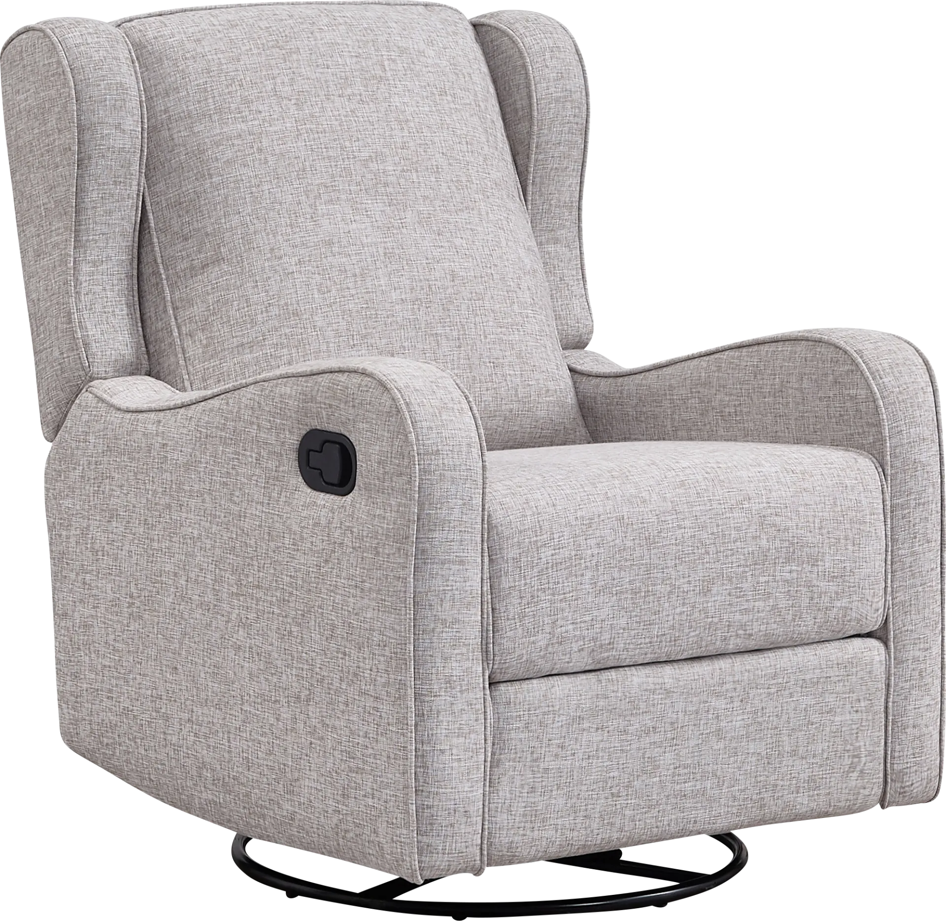 Nursery Camora Gray Swivel Glider Recliner - Image 1