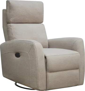 Nursery Kesden Sandstone Triple Power Swivel Glider Recliner