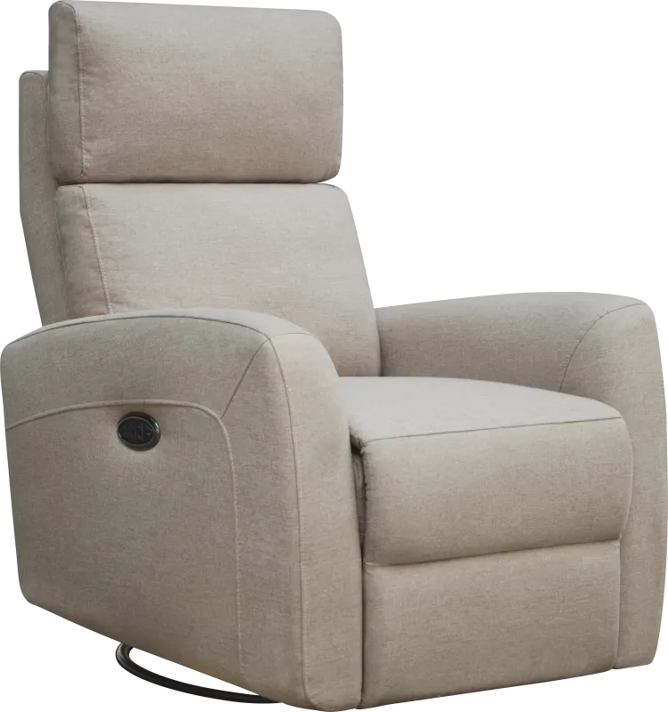 Nursery Kesden Sandstone Triple Power Swivel Glider Recliner
