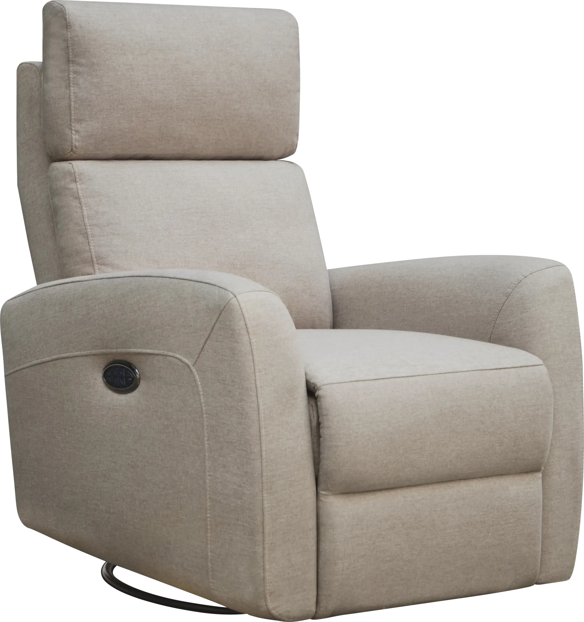 Nursery Kesden Sandstone Triple Power Swivel Glider Recliner - Image 1