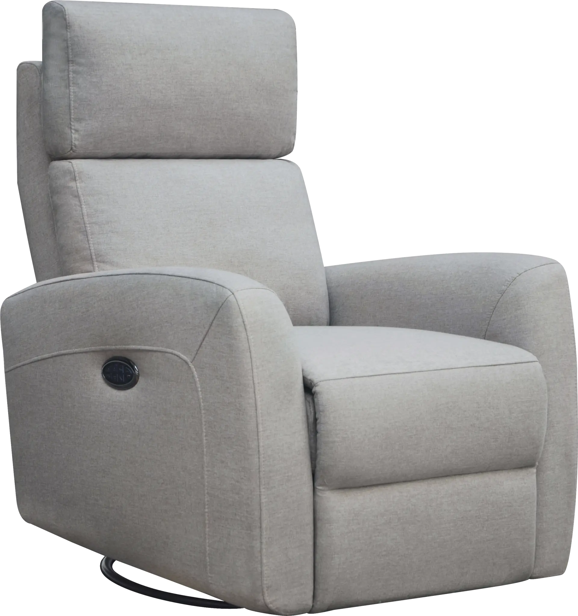 Nursery Kesden Pewter Triple Power Swivel Glider Recliner