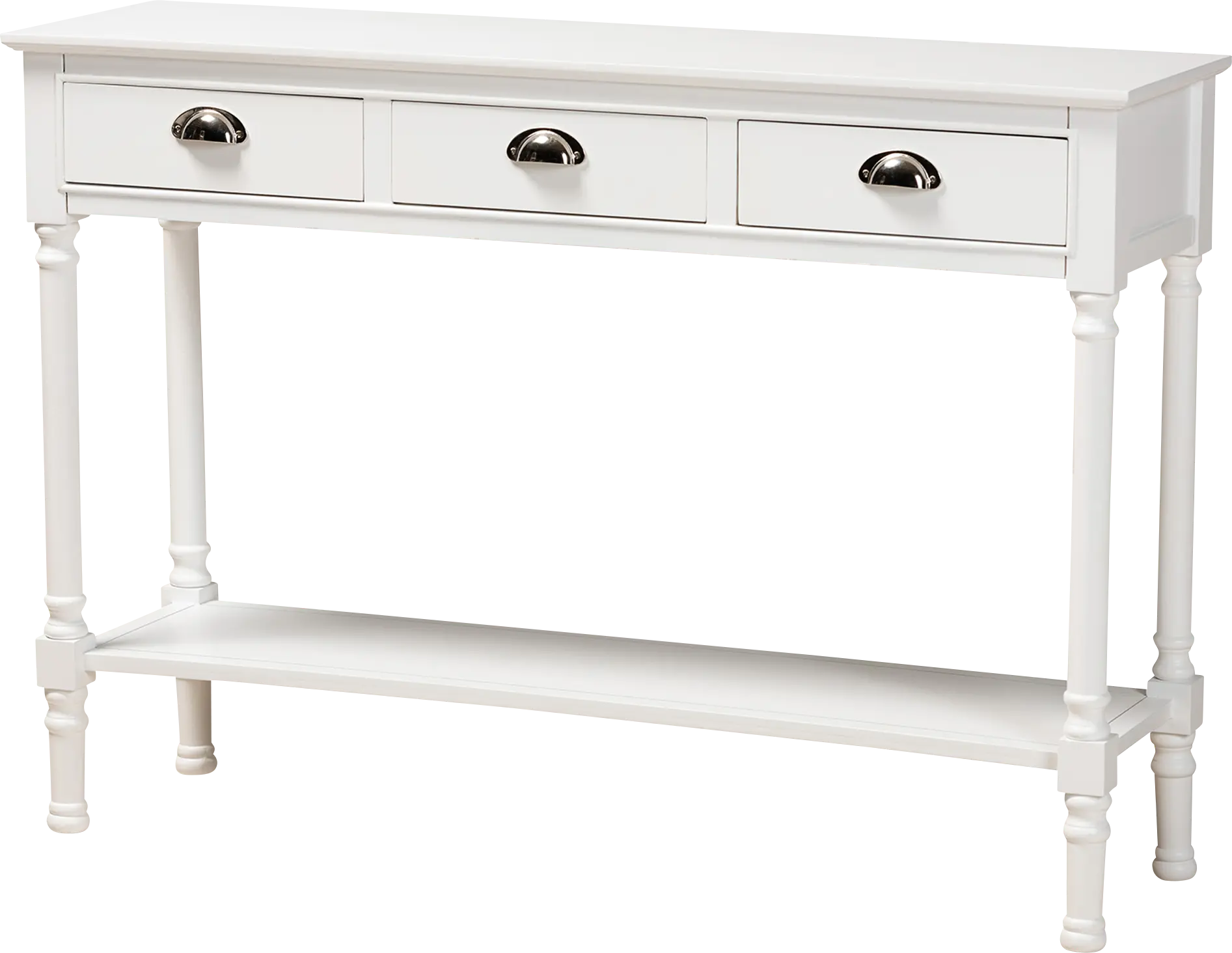 Brookpark White Console Table