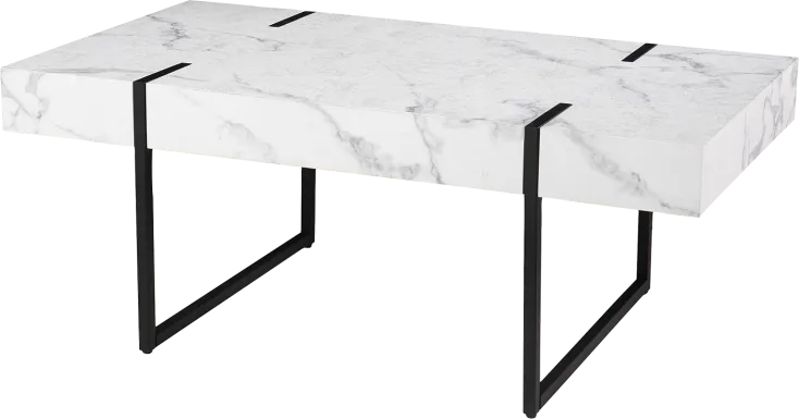 Laramice White Cocktail Table