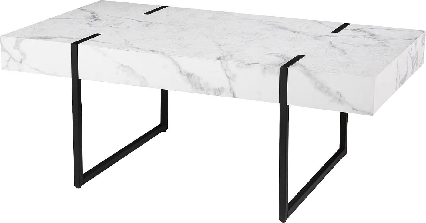 Laramice White Cocktail Table