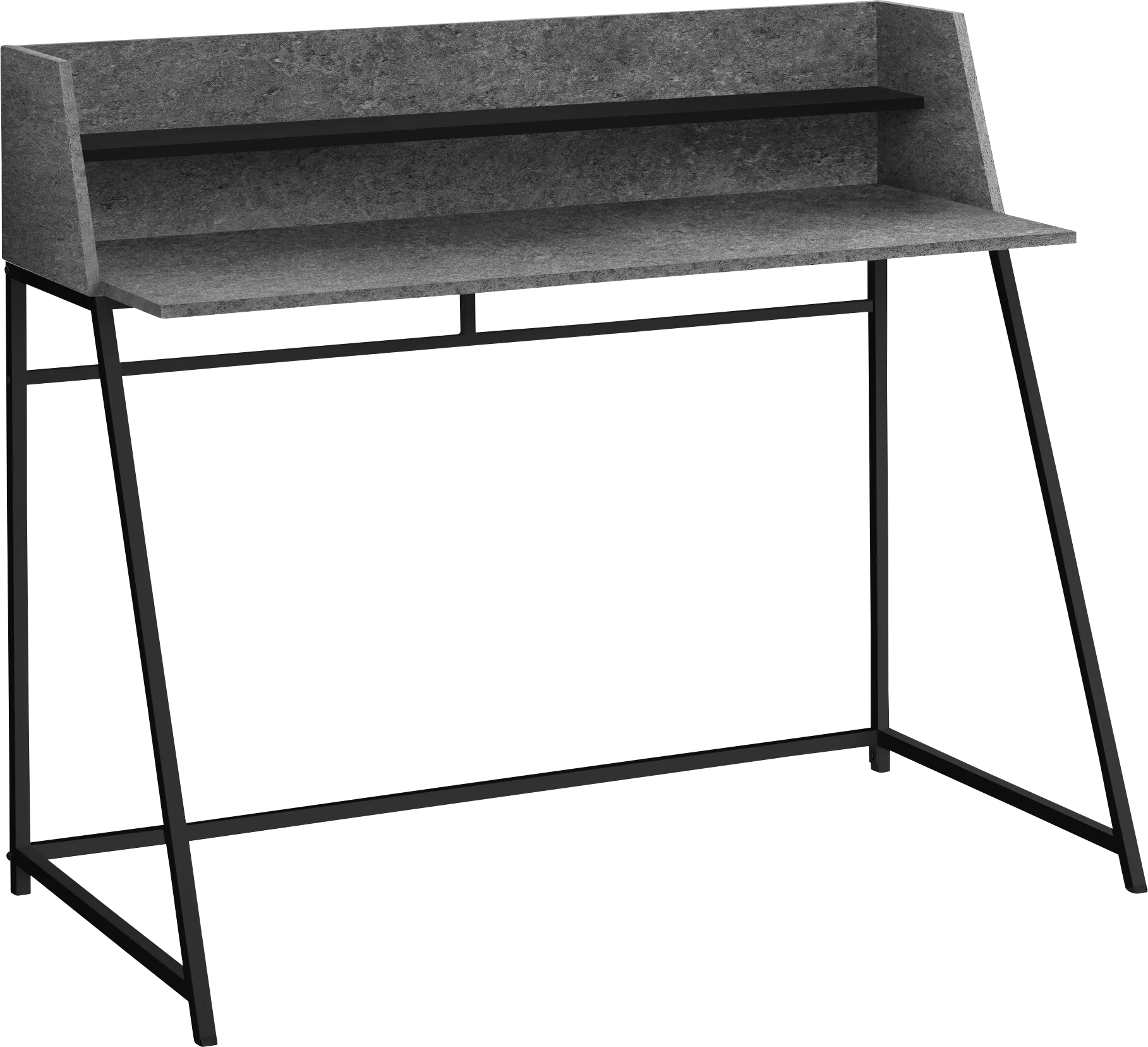 Minkler Dark Gray Desk - Image 1