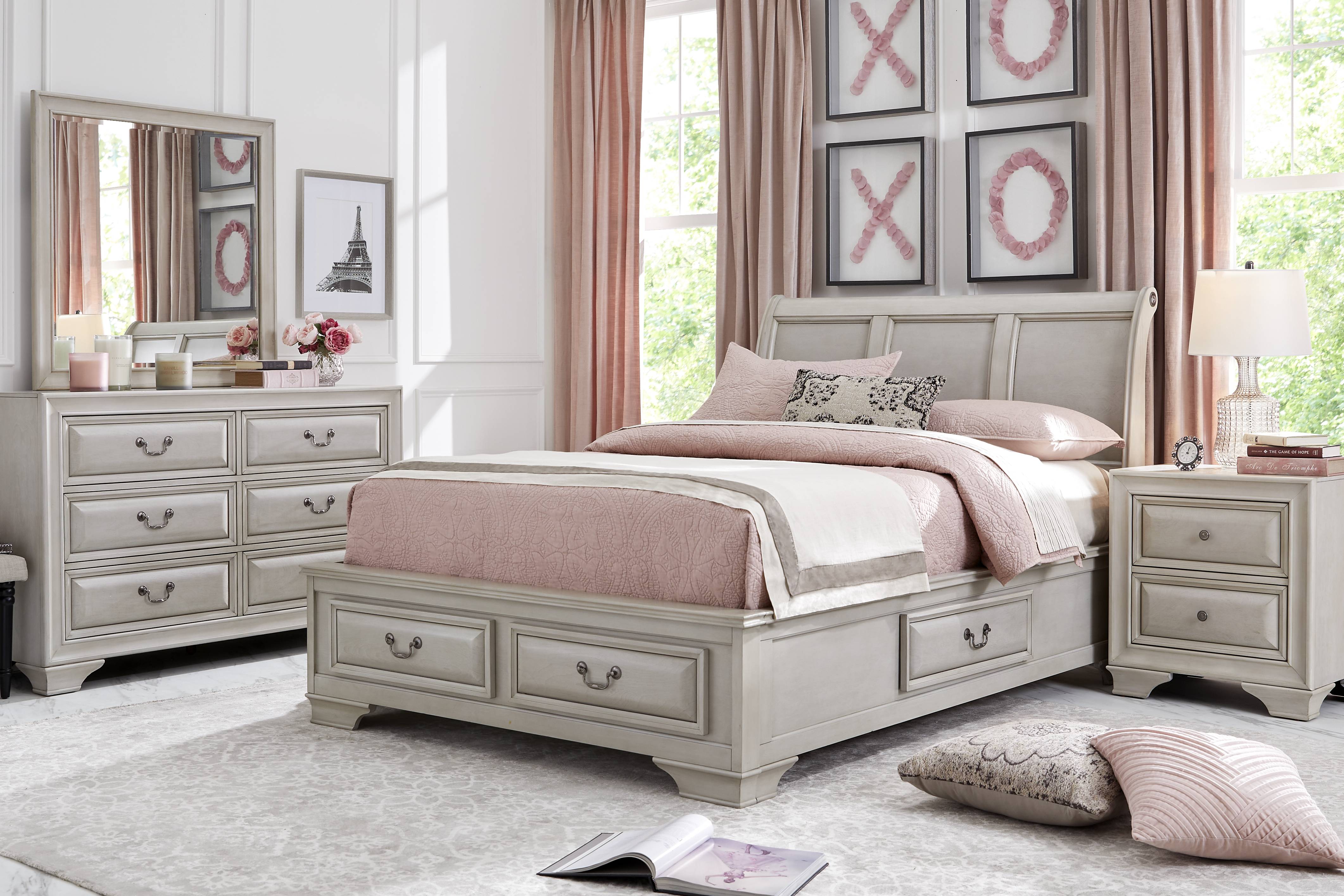 Kids Mill Valley Jr. Washed White Full Storage Bed - Thumbnail - Image 2