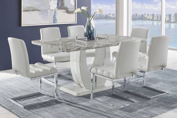 Crown Court Light Gray Side Chair