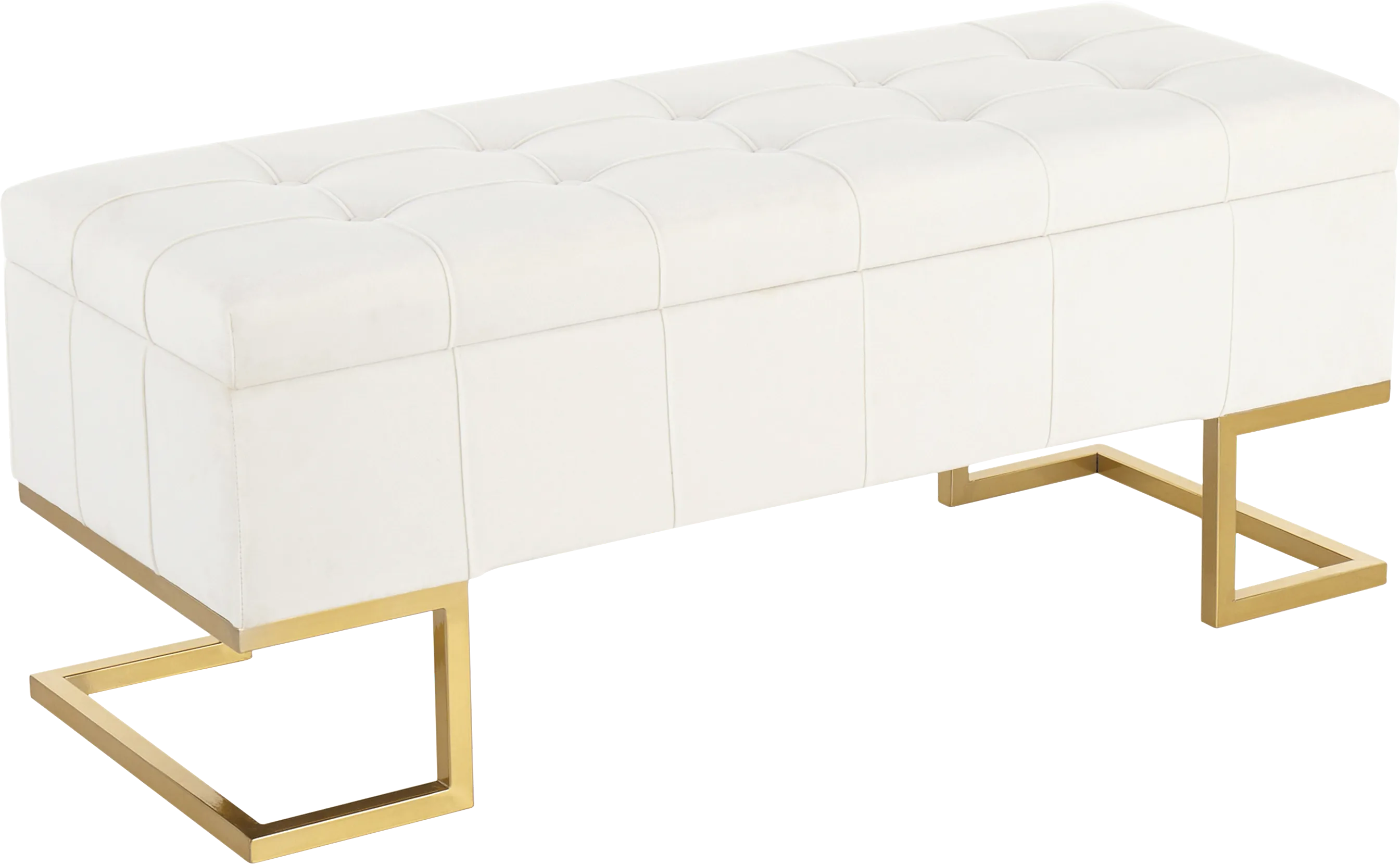 Vetauia White Accent Bench
