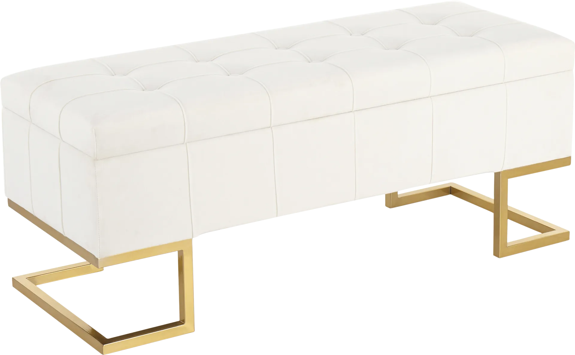 Vetauia White Accent Bench - Image 1