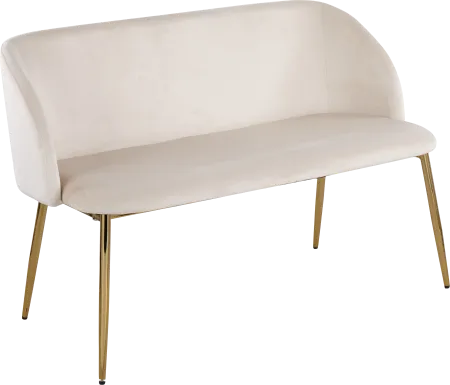 Fulham Cream Accent Bench