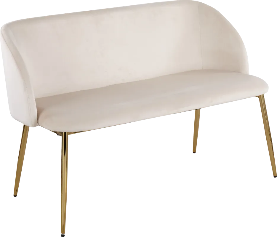 Fulham Cream Accent Bench