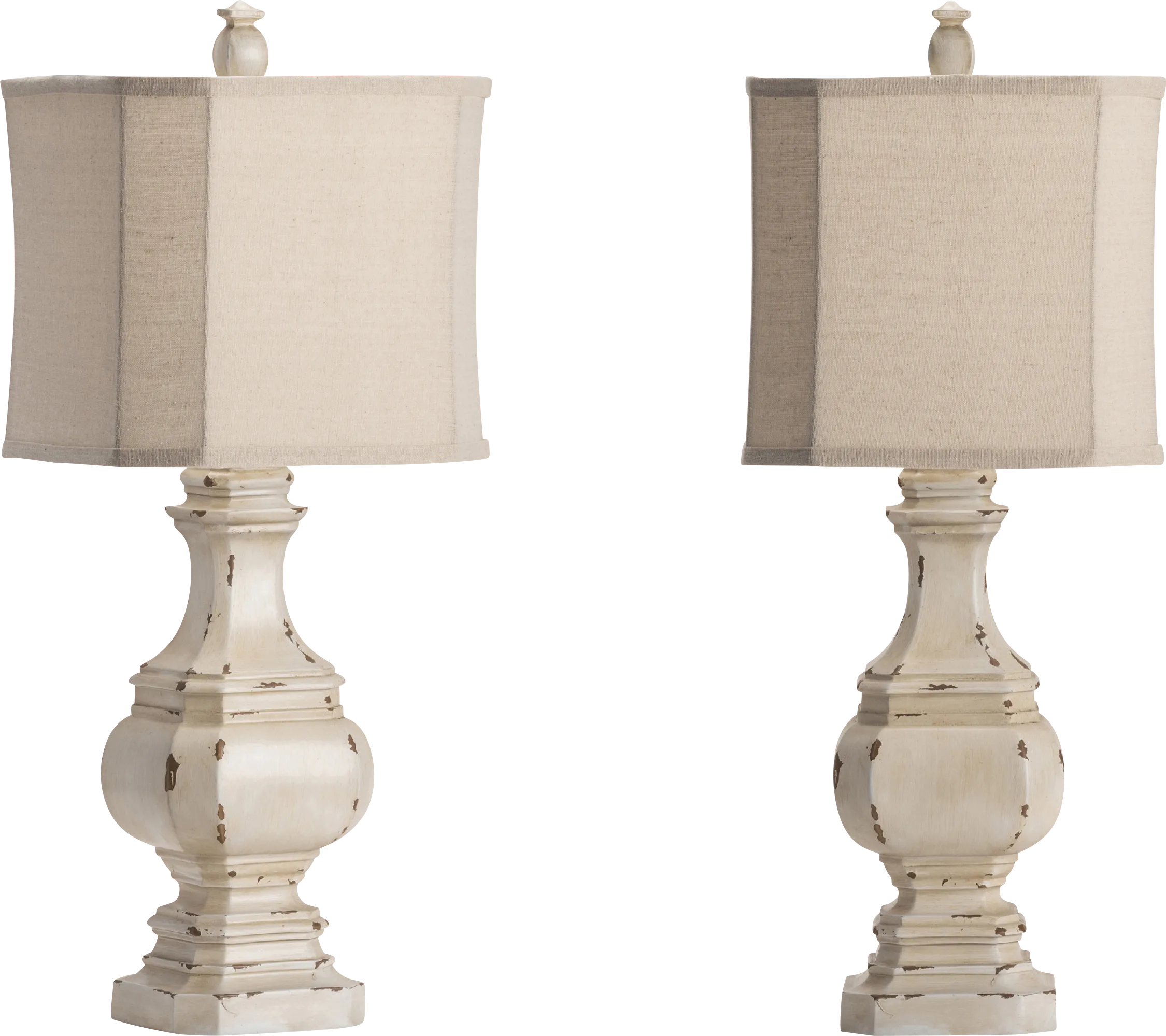 Regina Lane White Table Lamps, Set of 2