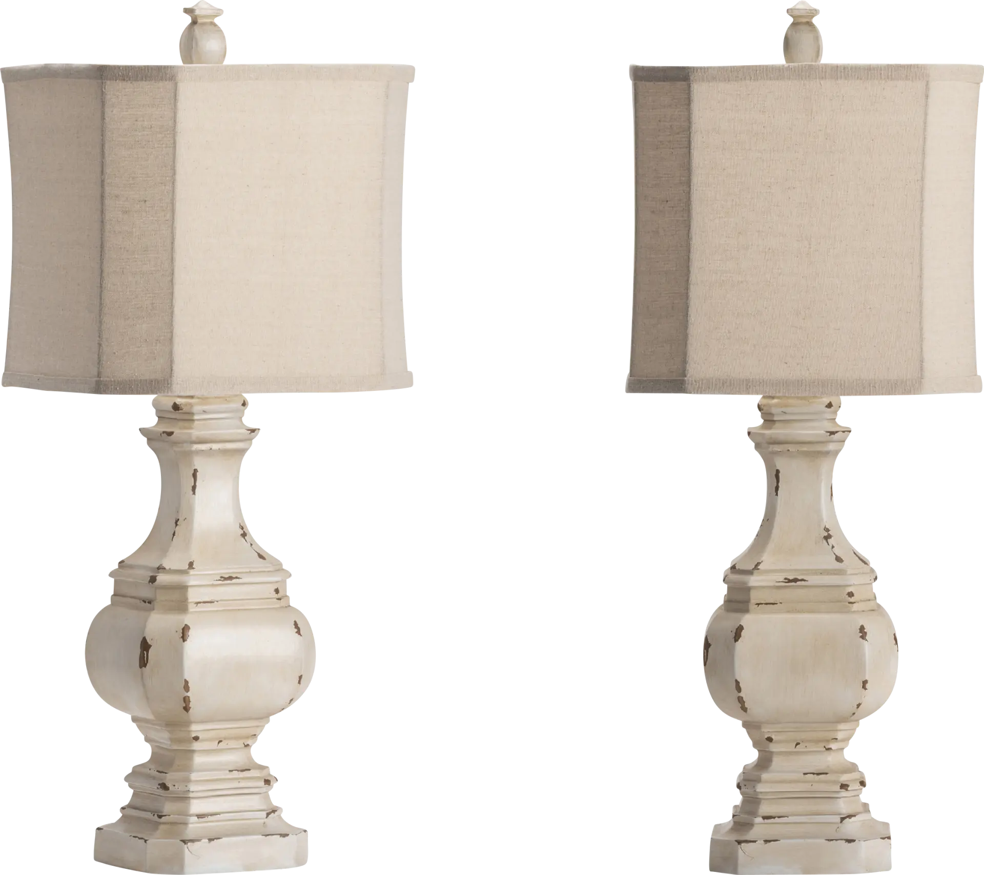 Regina Lane White Table Lamps, Set of 2