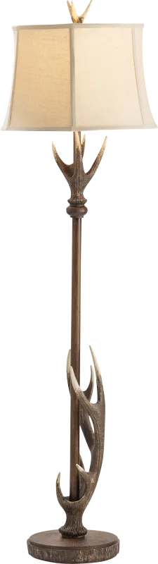 York Court Natural Floor Lamp