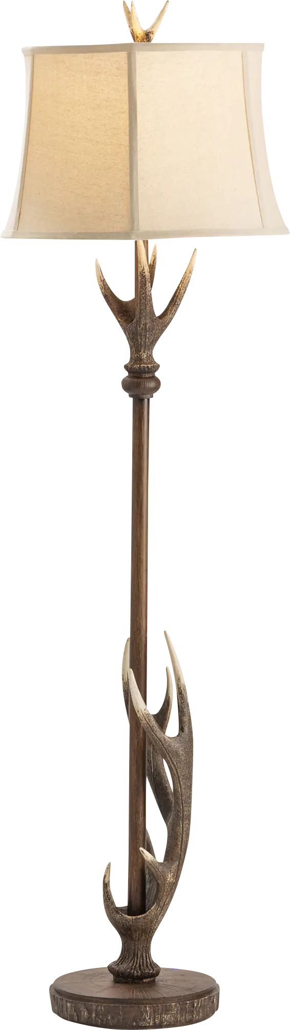 York Court Natural Floor Lamp