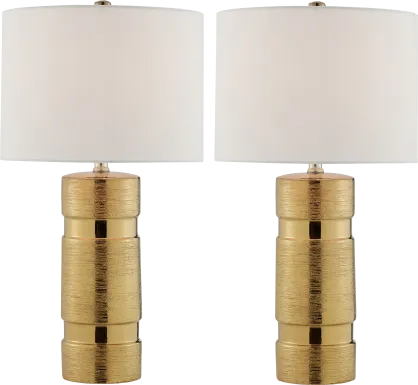 Granite Way Gold Table Lamp, Set of Two