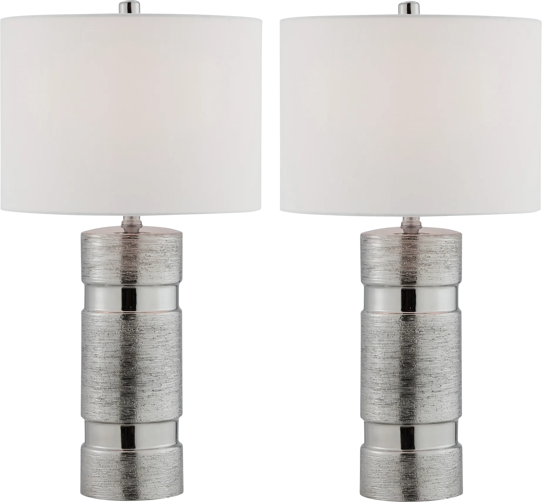 Granite Way Silver Table Lamps, Set of 2 - Thumbnail - Image 1