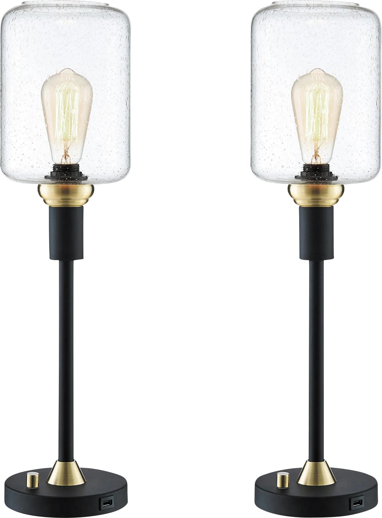 Golse Lane Black Table Lamps, Set of 2 - Thumbnail - Image 1