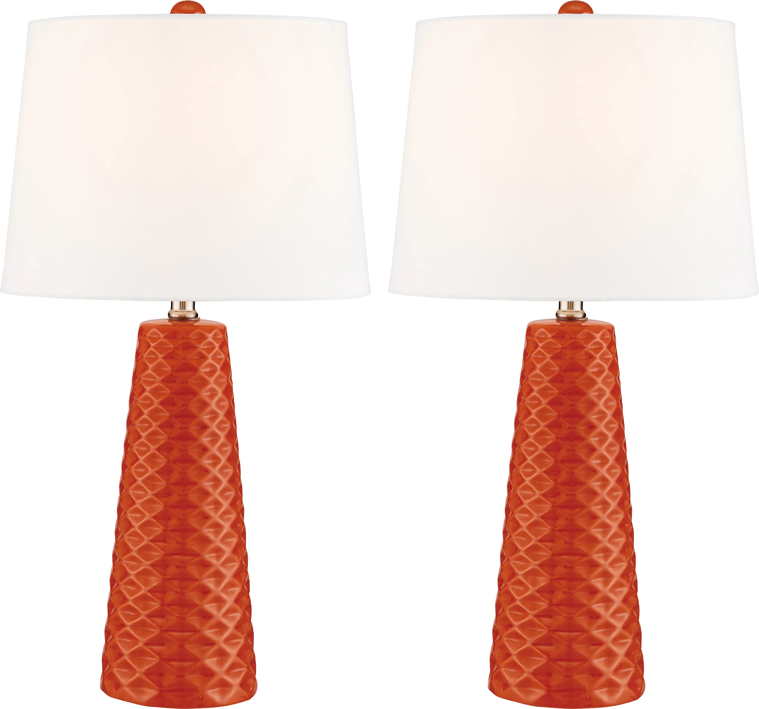 Berryessa Orange Table Lamps, Set of 2 - Thumbnail - Image 1