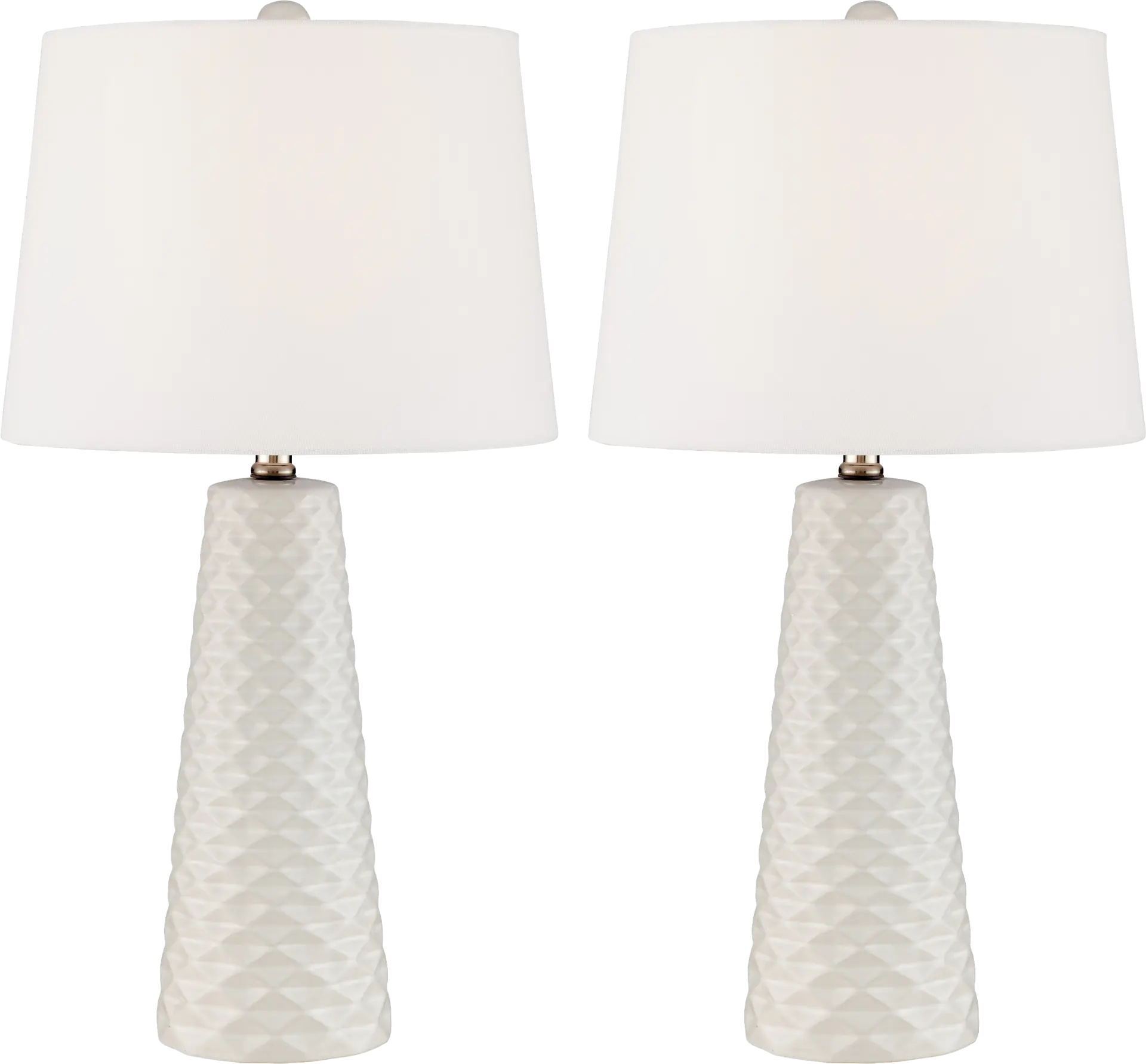 Berryessa White Table Lamps, Set of 2