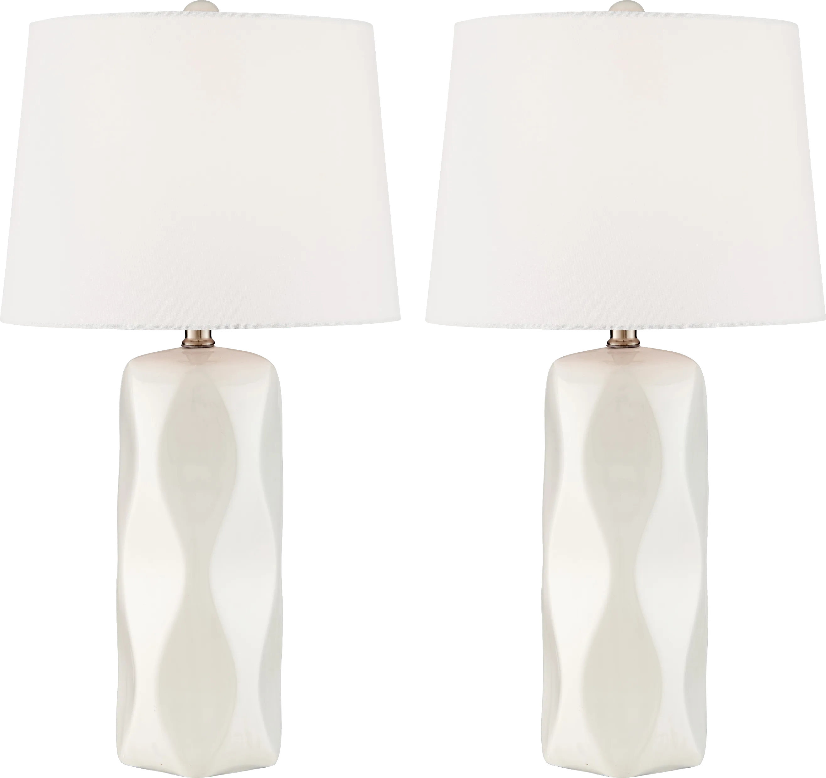 Balbach White Table Lamps, Set of 2 - Thumbnail - Image 1