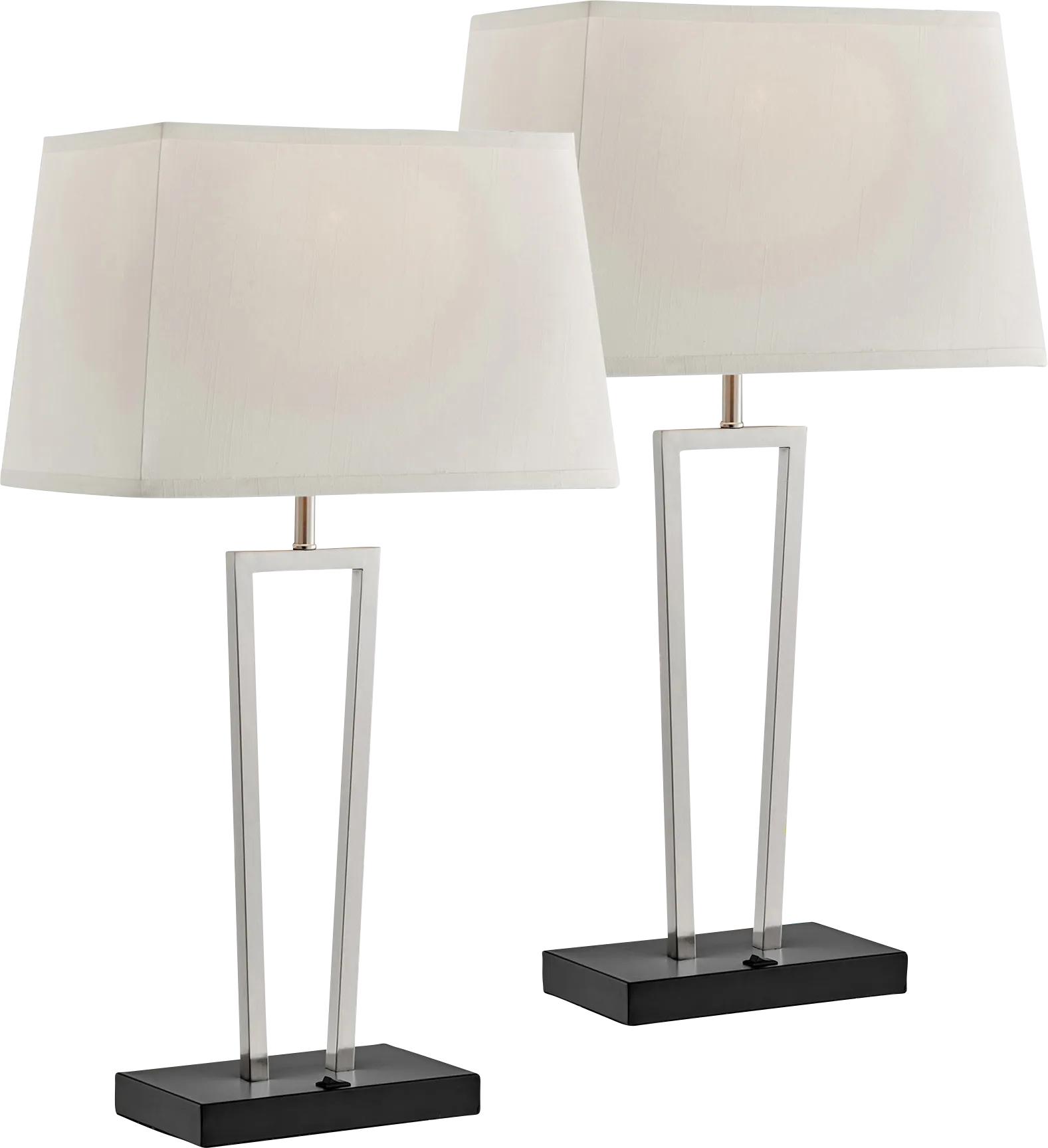 Canosa Cove Nickel Table Lamps, Set of 2 - Image 1