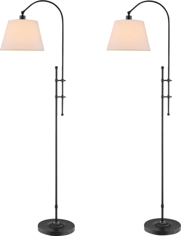 Bellamy Lane Bronze Floor Lamps, Set of 2