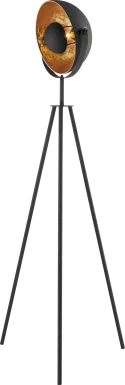 Fortress Court Black Floor Lamp