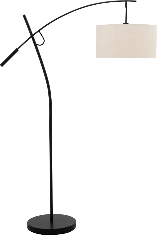 Curtner Court Black Floor Lamp
