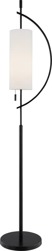 Mattei Court Black Floor Lamp