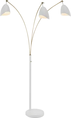 Possee Place White Floor Lamp