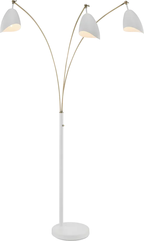 Possee Place White Floor Lamp