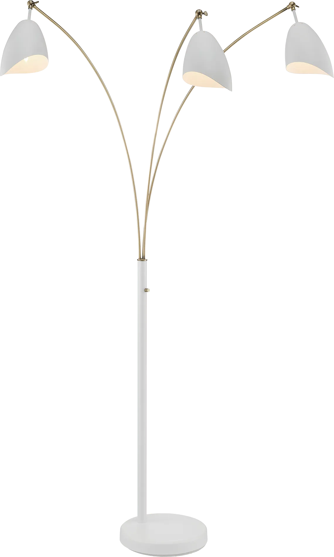 Possee Place White Floor Lamp - Image 1