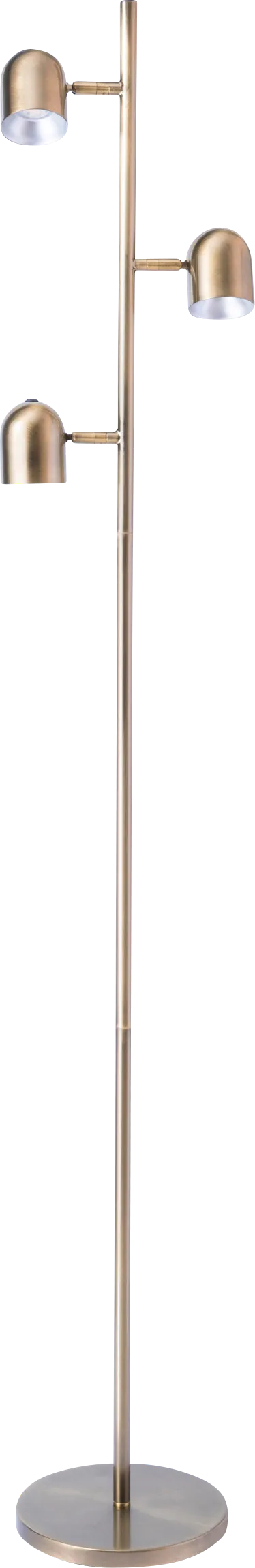 Cunningham Court Brass Floor Lamp - Image 1