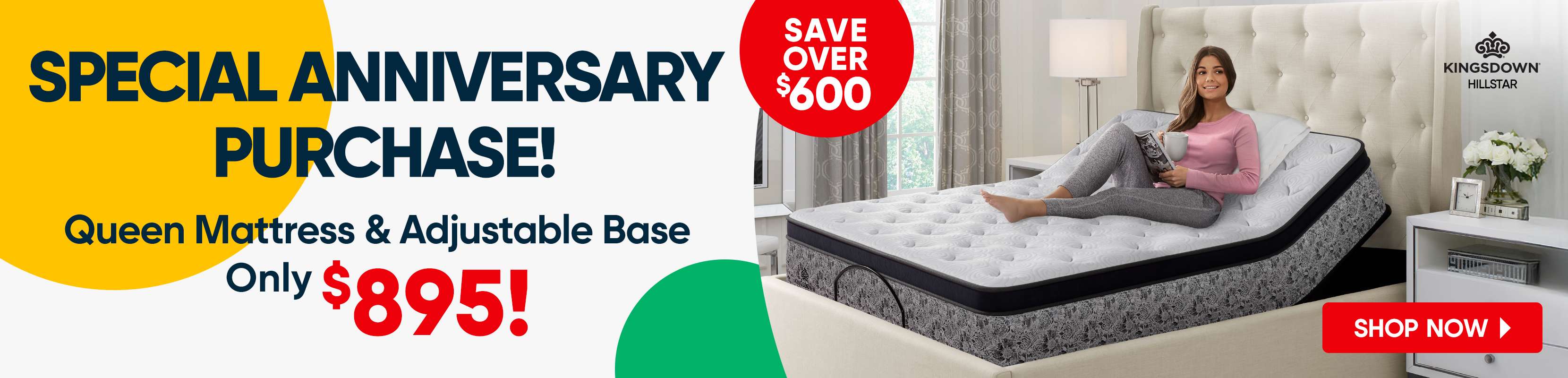 Special Anniversary Purchase - Queen Mattress & Adjustable Base Only $895 - Shop Now