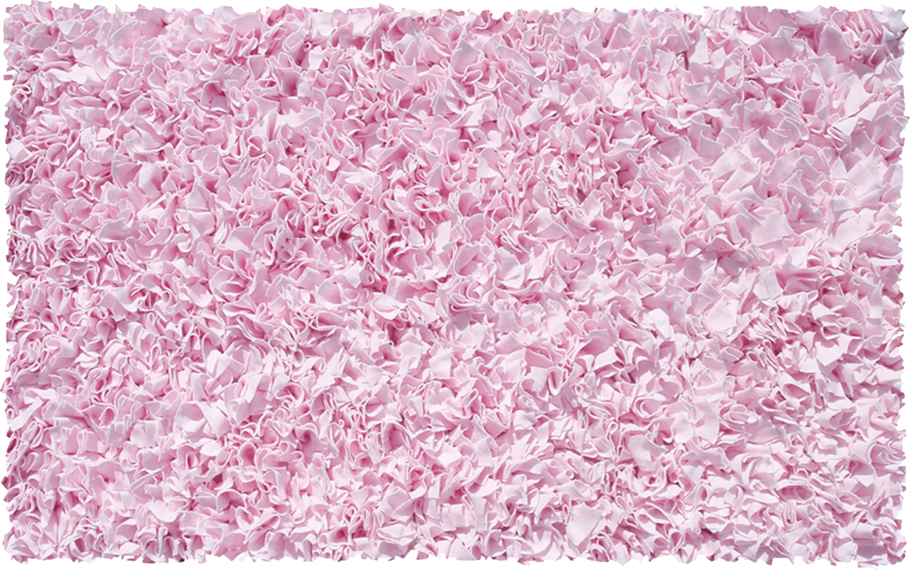 Kids Fuzzy Clouds Pink 5' x 8' Rug