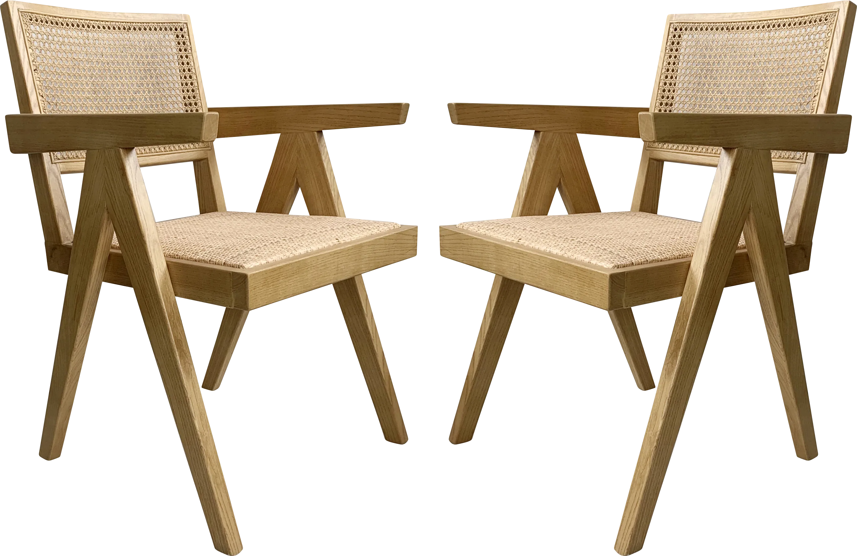 Lidflower Natural Arm Chair, Set of 2