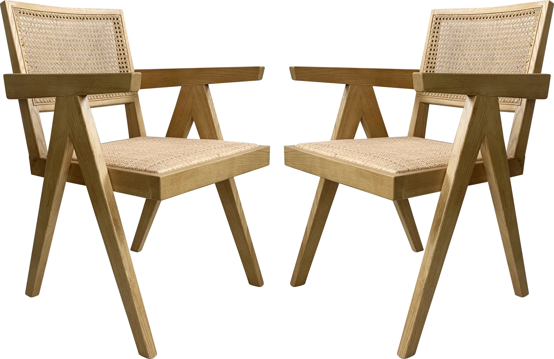 Lidflower Natural Arm Chair, Set of 2