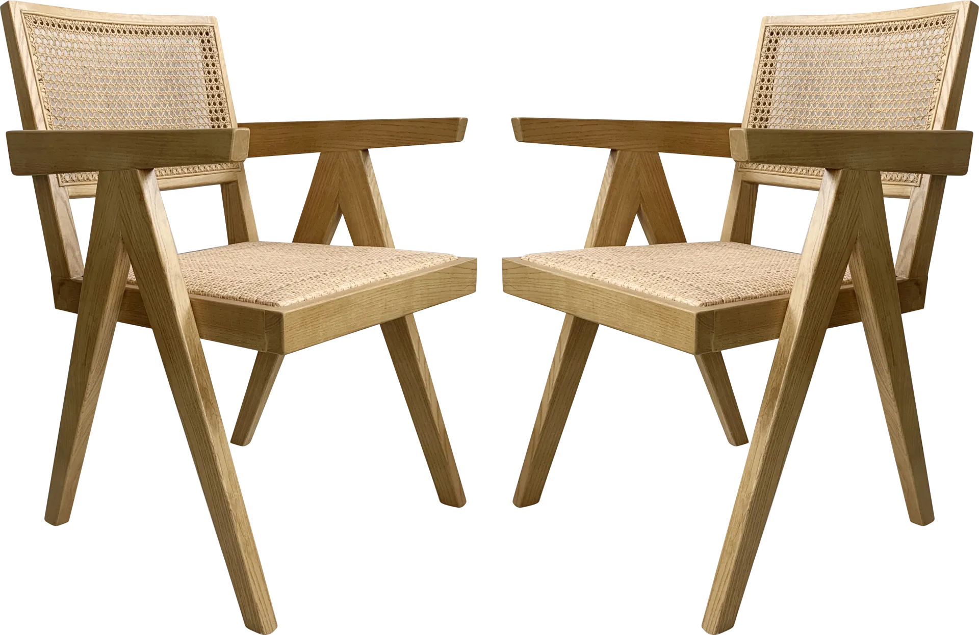 Lidflower Natural Arm Chair, Set of 2 - Image 1